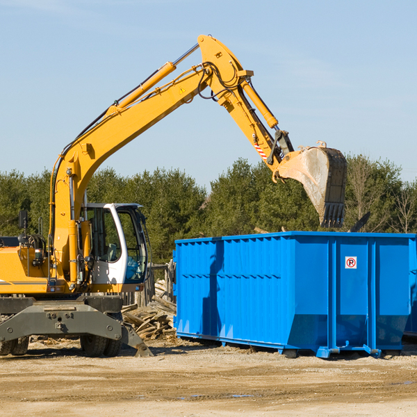 what happens if the residential dumpster is damaged or stolen during rental in Dickens County TX